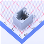 RJ45 6p6c 灰色——KH-PCB-6P6C