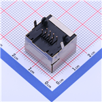 RJ45 8P8C短体平全铜——KH-RJ45-56-8P8C