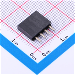1x4P 间距P=2.54mm——KH-2.54FH90-1X4P-H8.5