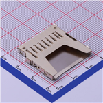 拔插式 标准SD卡 卡座 插卡器 板端贴片式长卡,白胶 --KH-SD2825-B