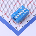 蓝色拨码开关KH-BM2.54B-6P