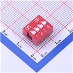 红色拨码开关KH-BM2.54-4P