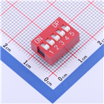 红色拨码开关KH-BM2.54-5P