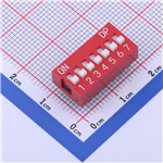 红色拨码开关KH-BM2.54-7P