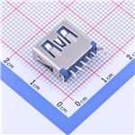 Type-A 母座 直插  KH-3.0AF180WJ-11.5