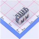 Type-A 母座 卧贴 KH-AF90HSMT-10-H6.3