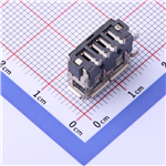 Type-A 母座 卧贴 KH-AF90QSMT-10-H6.3