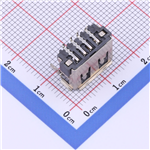 Type-A 母座 卧贴 KH-AF90QC-10JB-H6.8SMT