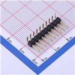 排针2.54mm 1x10P 弯插  KH-A2541WR-10P