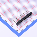 排针2.54mm 1x11P 直插 KH-2.54PH180-1X11P-L11.5