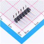 排针2.54mm 1x6P 弯插 KH-2.54PH90-1X6P-L13.8