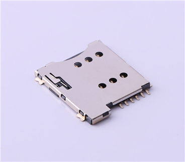 SIM卡连接器 > 自弹式 MicroSIM卡 卡座 6PIN>KH-SIM1616-6PIN